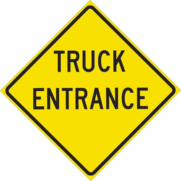Brady Traffic Sign, 24 in H, 24 in W, Aluminum, Diamond, English, 115598 115598 - main
